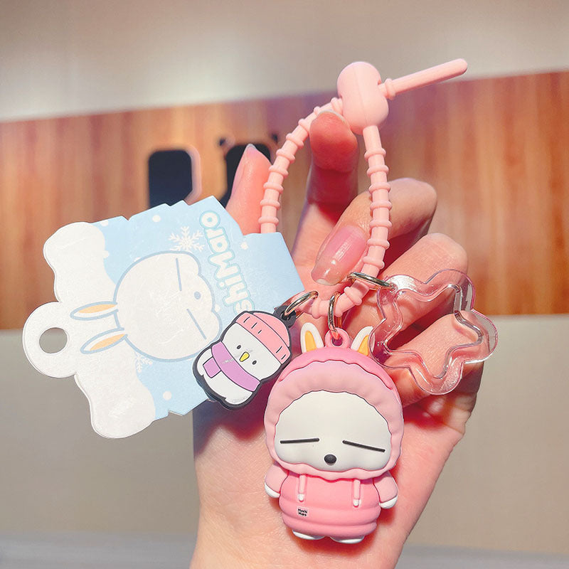 PVC cute rogue rabbit keychain MIC-JinG010