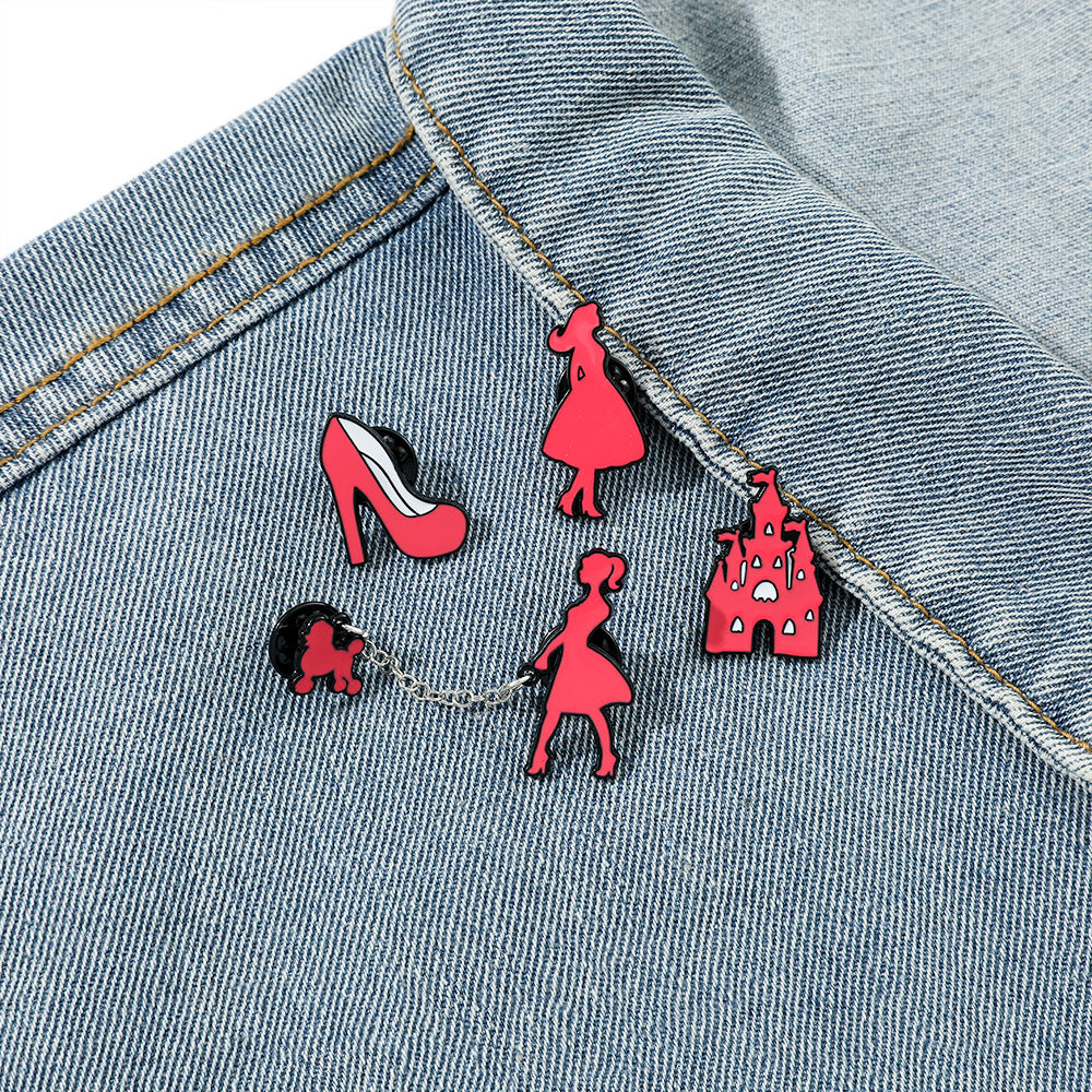 Alloy Barbie brooch (Minimo de Compra 2) MIC-ZhuoL028