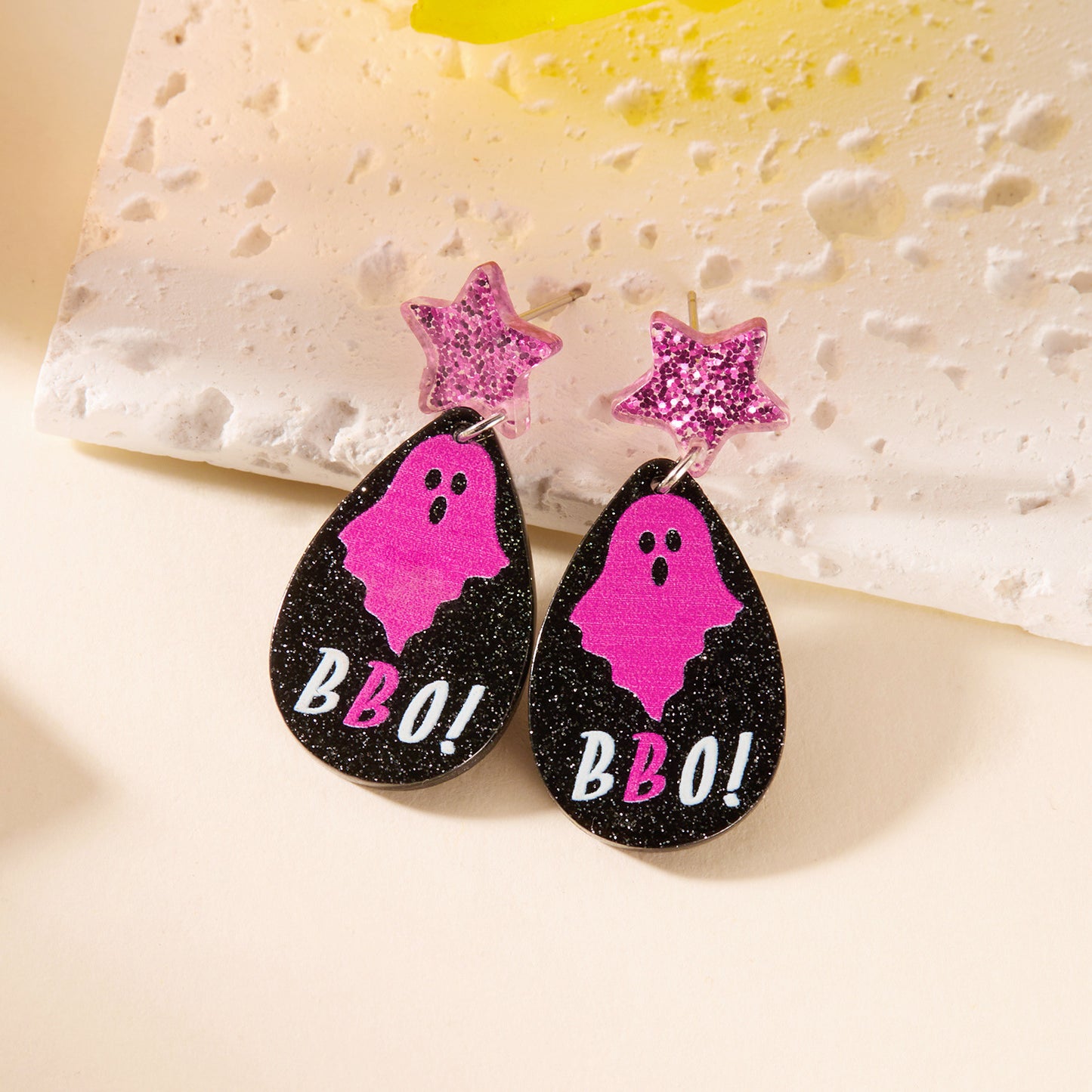 Alloy Halloween Ghost Skull Earrings MIC-ChuY004