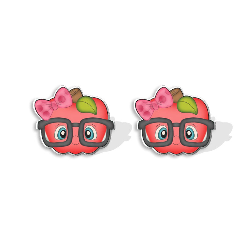 Alloy Pencil Apple Ruler Earrings (Minimo de compra 5) MIC-XiangL065