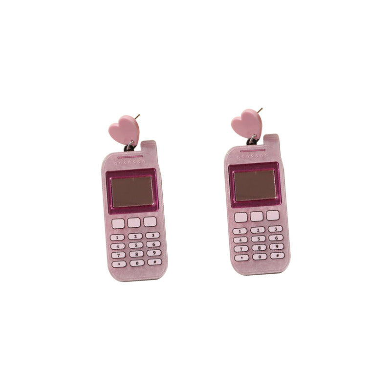 Acrylic Phone Earrings （Minimo de compra 2） MIC-OuG019