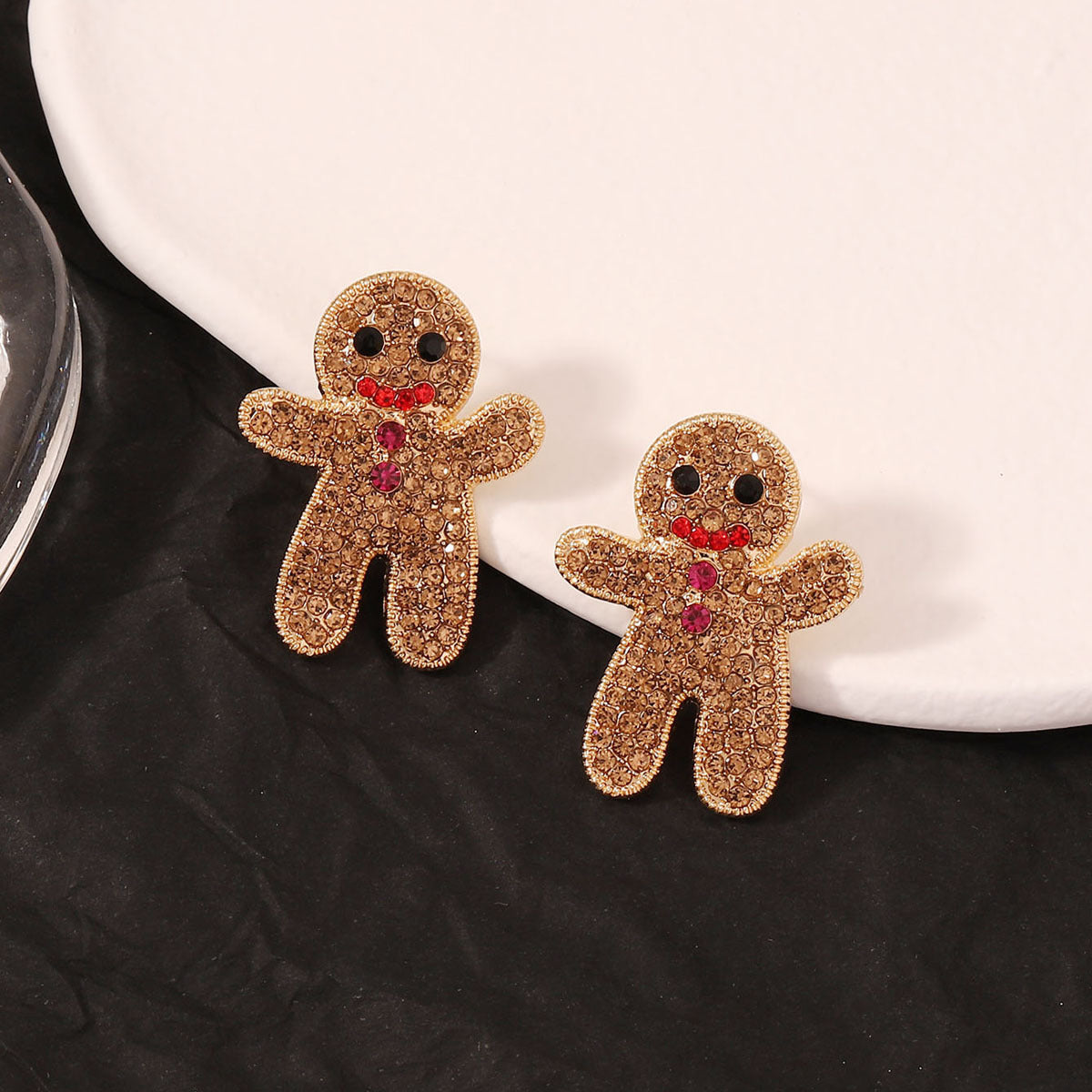 Alloy cartoon Halloween gingerbread man earrings MIC-YueL027