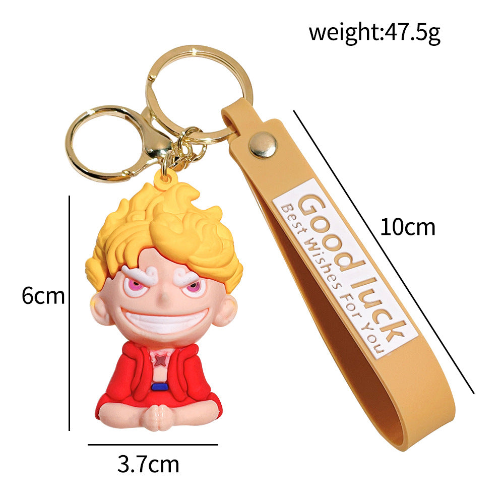 PVC New Luffy Cartoon Keychain  MYA-QiC021