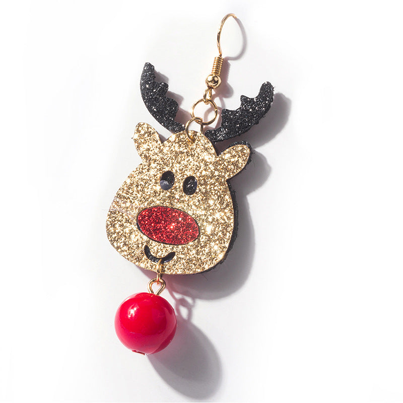 Alloy cartoon Santa Claus earrings MIC-QingH018