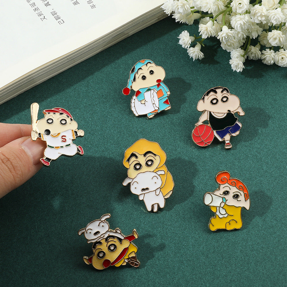 Alloy crayon small new brooch (Minimo de Compra 10) MIC-ShengY013