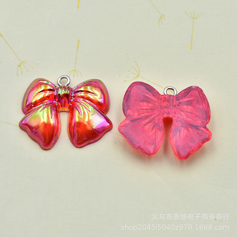 Resin AB colored bow accessories MIC-HuiX003