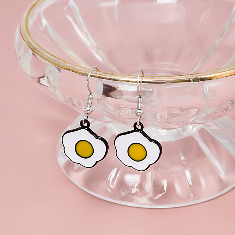 Alloy cute egg earrings (Minimo de Compra 2) MIC-MDD062