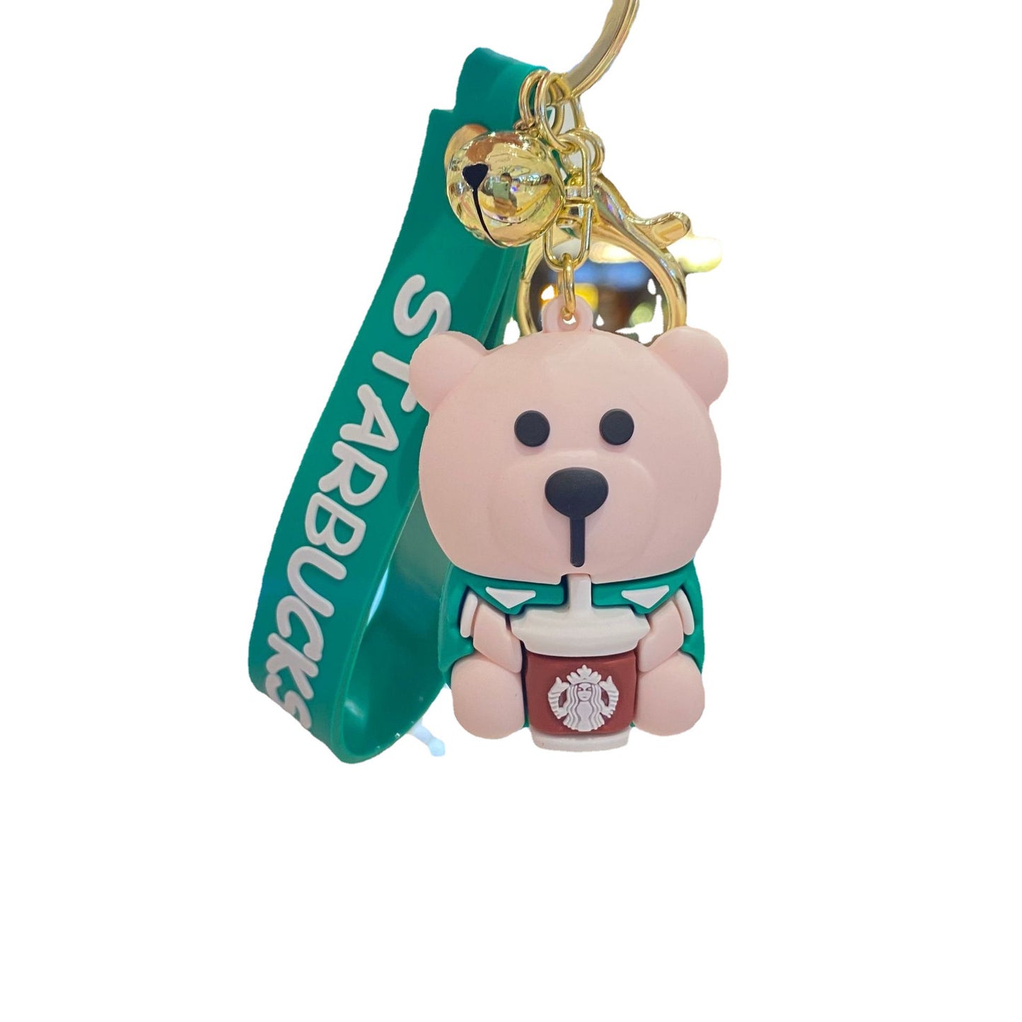 PVC milk tea cup Little Bear cartoon keychain (Minimo de Compra 2) MIC-PengY015