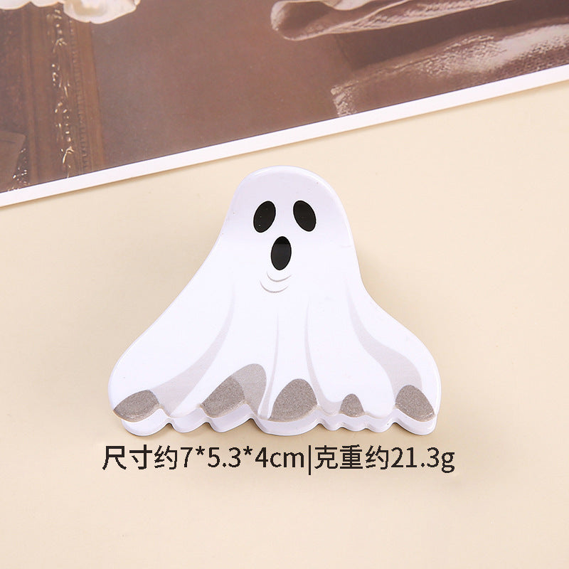 Plastic Halloween Pumpkin Ghost Hair Clip (Minimo de Compra 2) MIC-SanE004