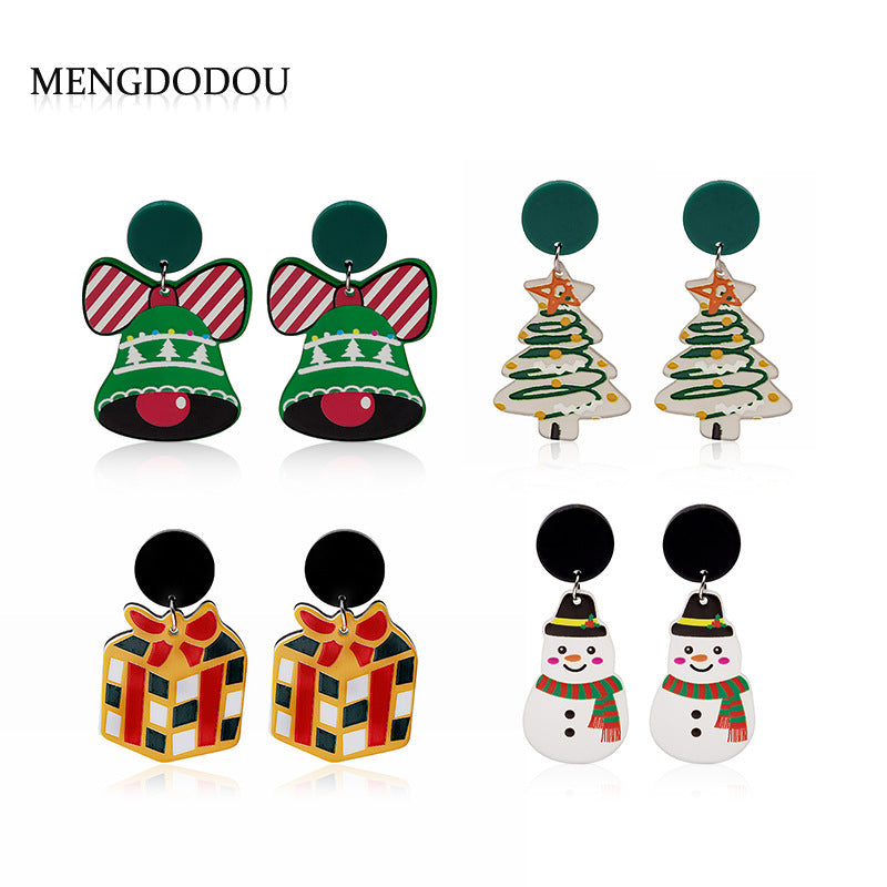 Acrylic Christmas Day Earrings (Minimo de Compra 2) MYA-MDD093