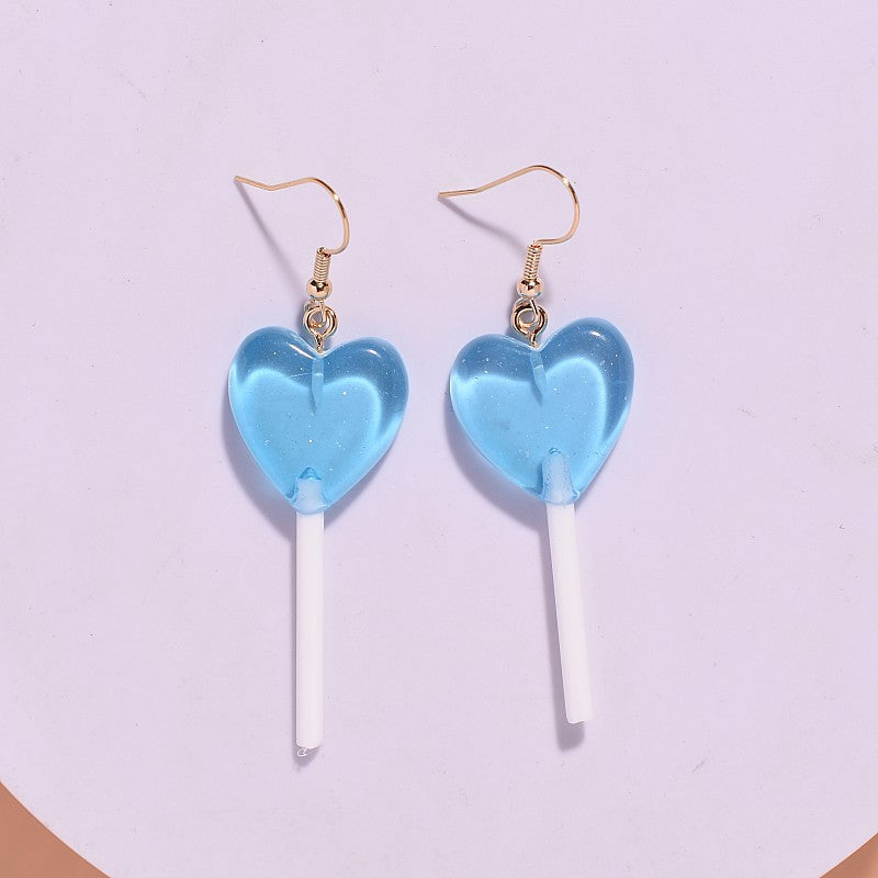 Acrylic candy colored lollipop earrings MIC-XunT015