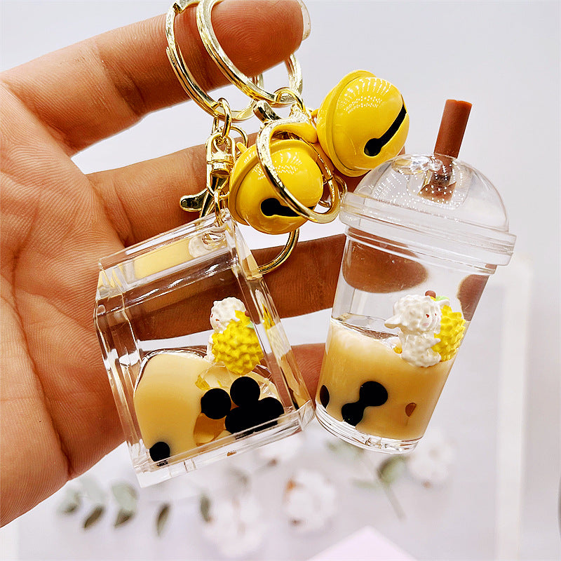 Keychains Acrylic Hardware Cute Lamb Floating into Oil MOQ≥2 DMF036