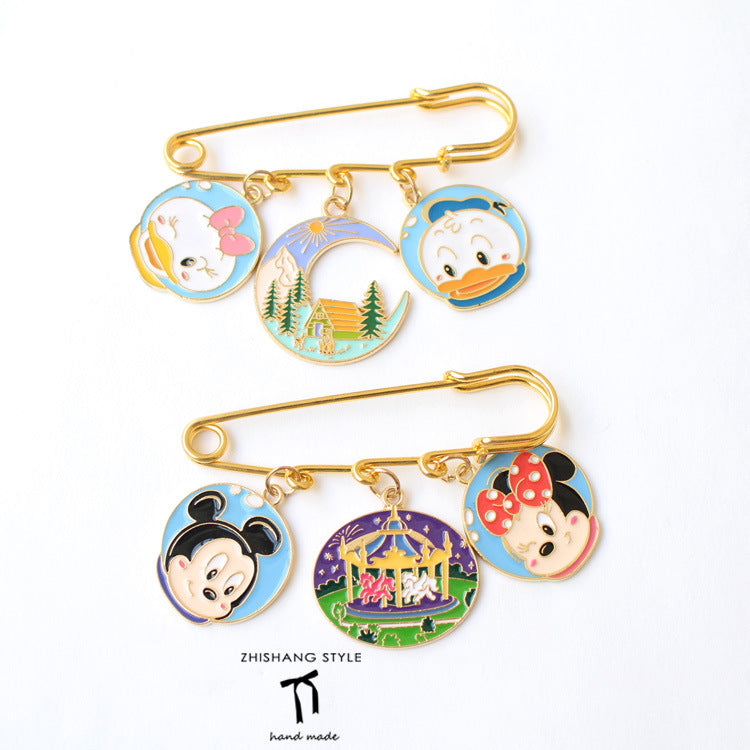 Alloy Japanese cartoon brooch (Minimo de Compra 2) MIC-ShangS014