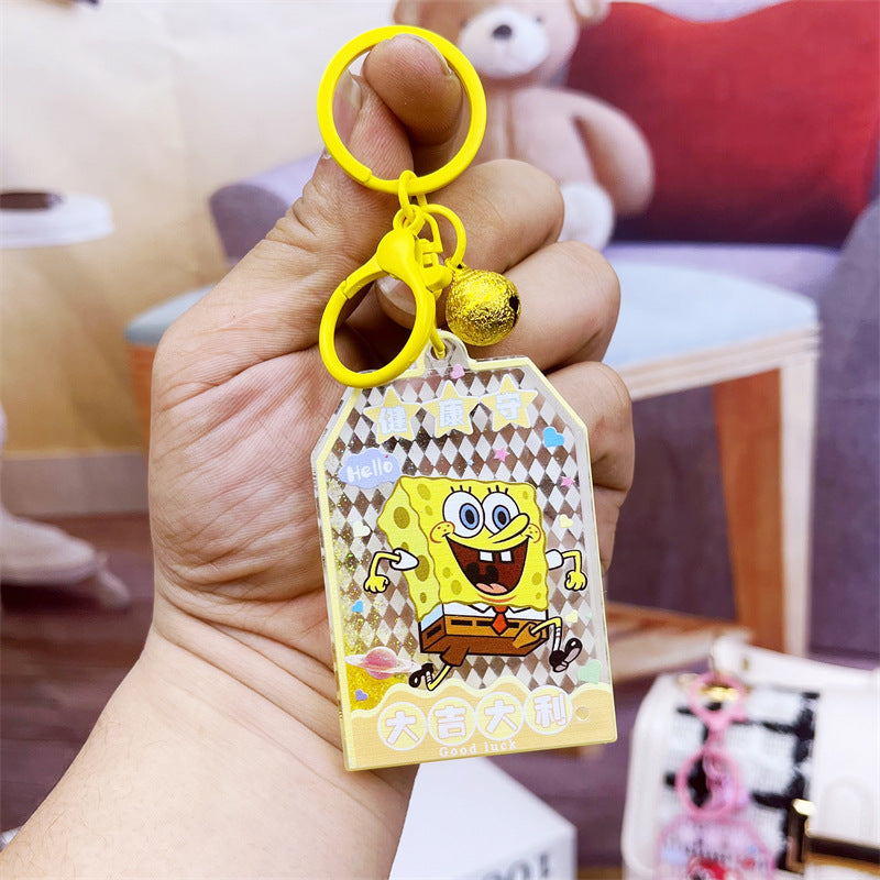 PVC cartoon floating oil keychain MYA-DMF013