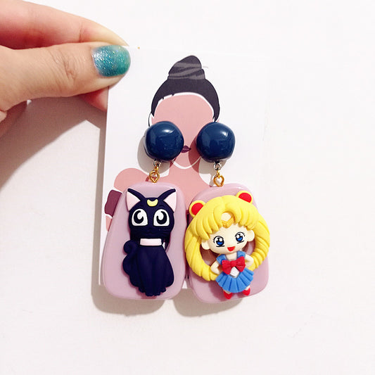 Resin Fashion Cartoon Earrings MYA-BXX016