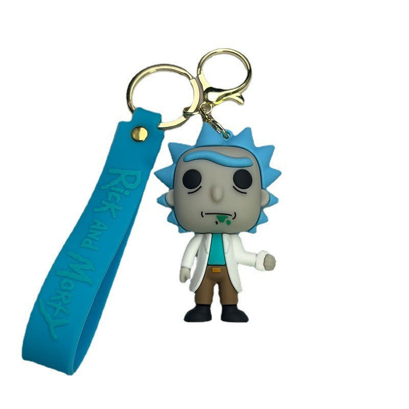 PVC Rick and Morty keychain MIC-MiaoY084