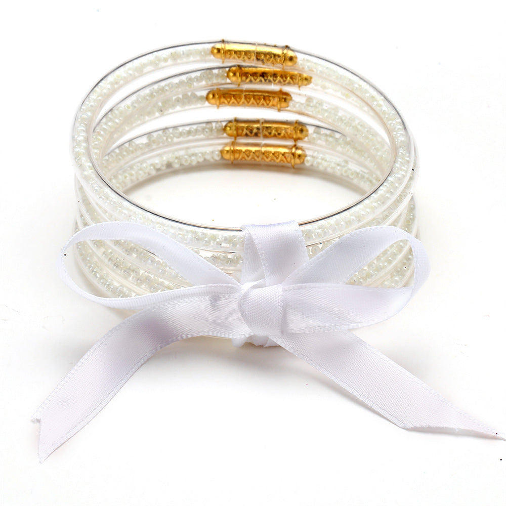 PVC silicone rice bead series bracelet (Minimo de Compra 2) MIC-HuiF001