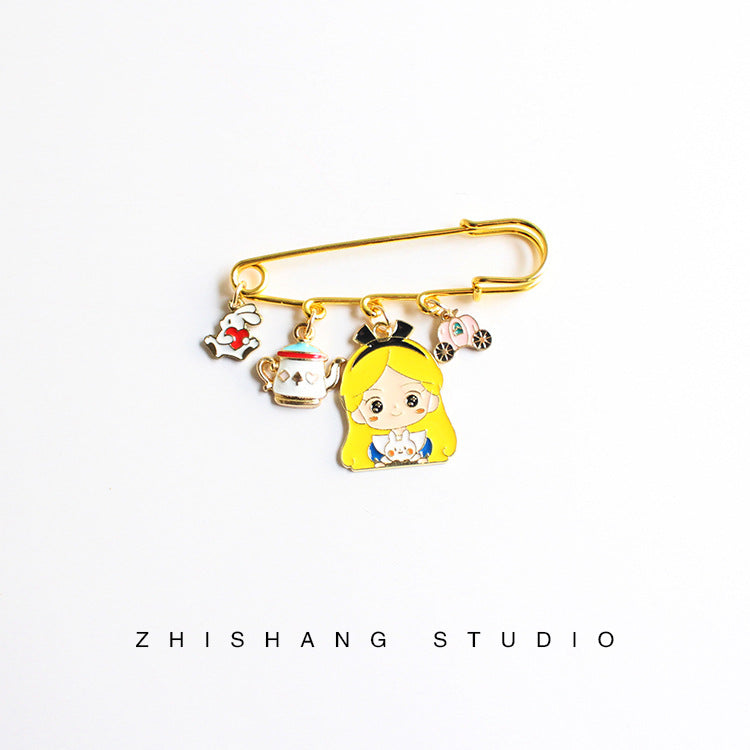 Alloy cartoon ice and snow mystery brooch (Minimo de Compra 2)  MIC-ZhiS042