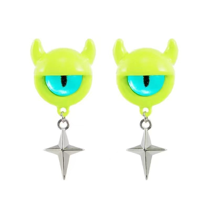 Alloy cute little monster earrings MIC-BeiY004