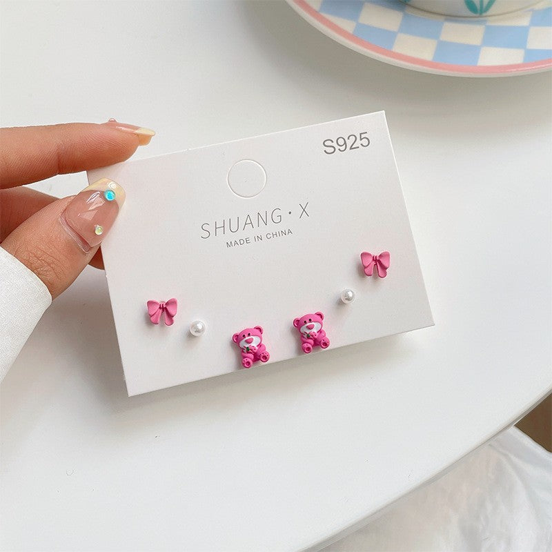 Acrylic Flower Butterfly Knot Earrings (Minimo de Compra 2) MIC-ShuangX029