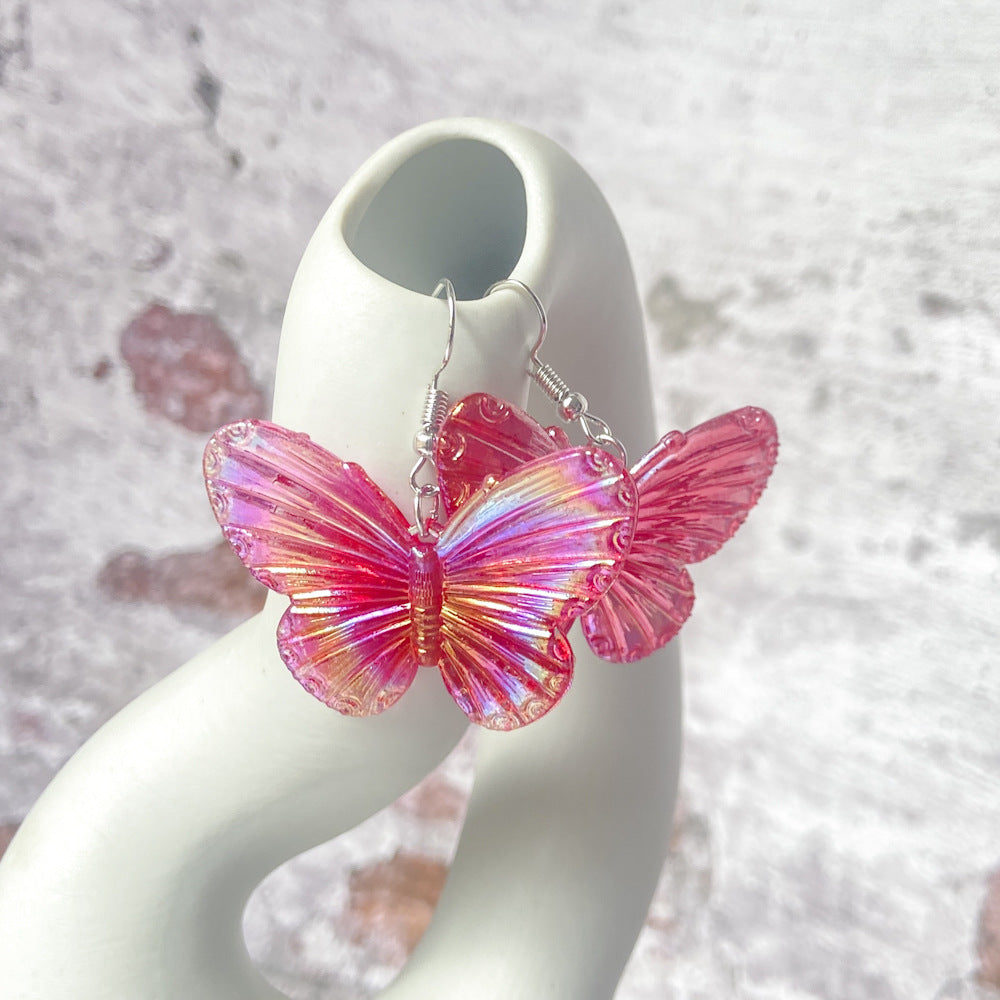 Acrylic ins Wind Butterfly Earrings (Minimo de compra 2) MYA-YiD028