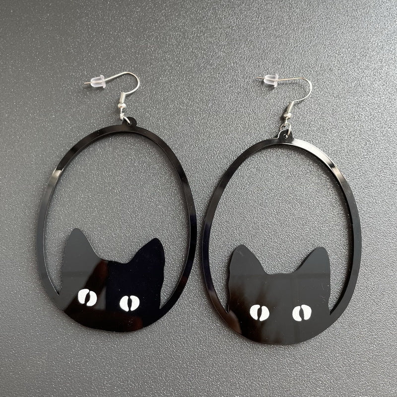 Earrings Acrylic Irregular Shape Character Animals Xuep057