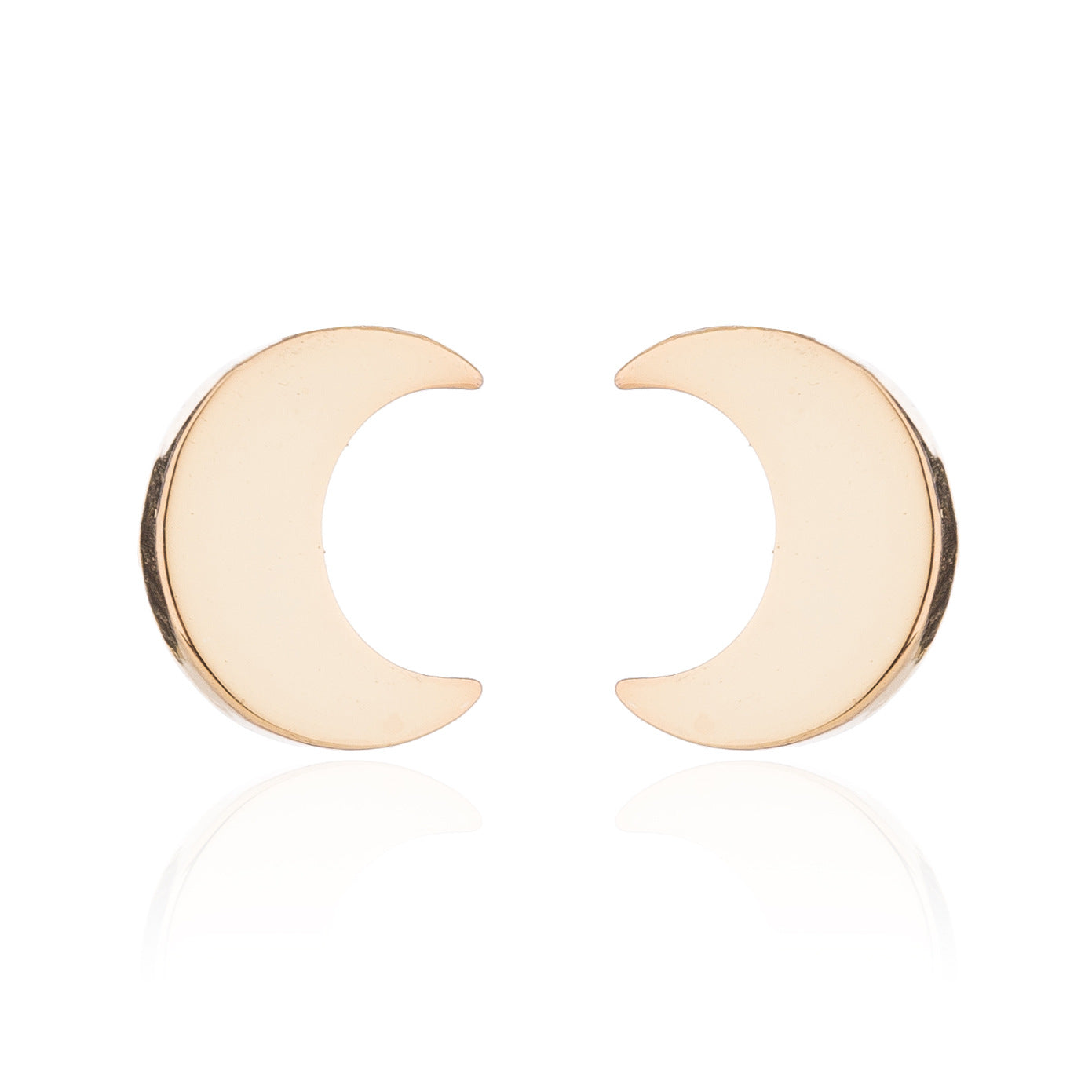 Stainless Steel Moon Earrings SS016