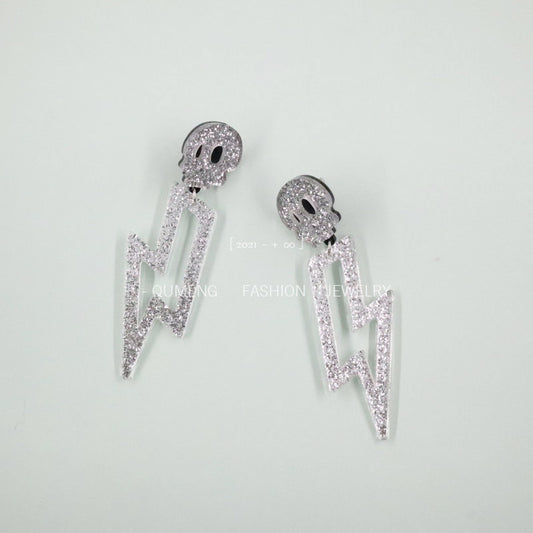 Acrylic Halloween New Lightning Earrings (Minimo de Compra 3) MIC-OuG061