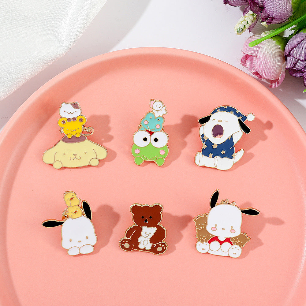 Alloy cartoon cute brooch (Minimo de compra 2) MIC-ZhuoL007