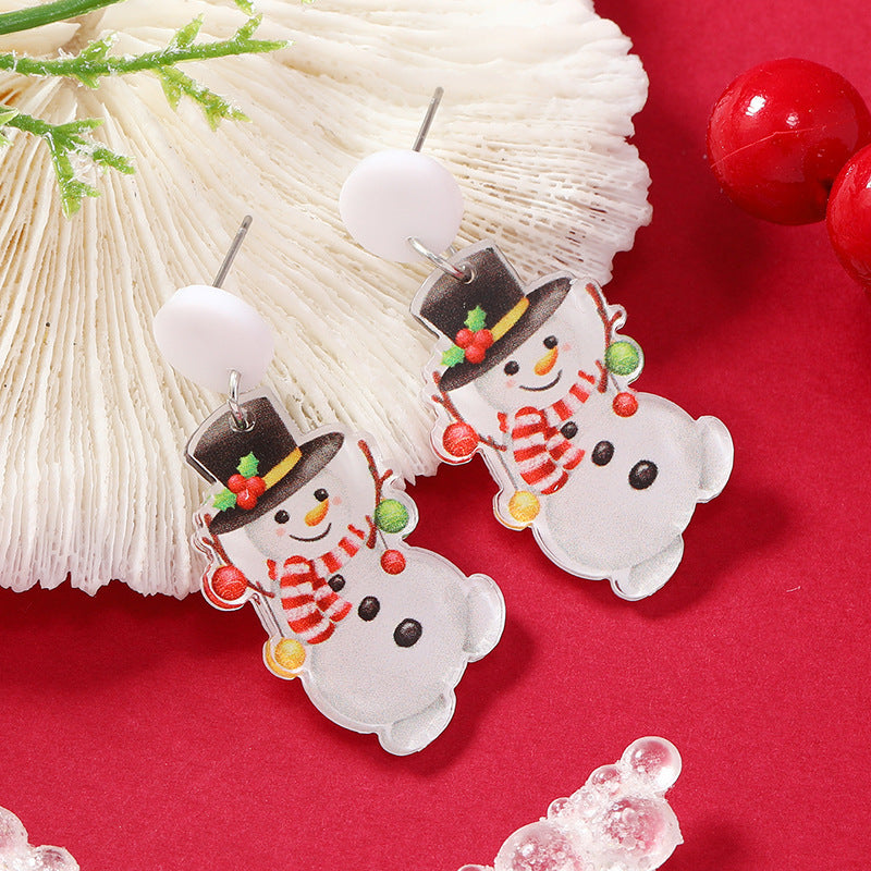 New alloy Christmas reindeer dinosaur earrings MIC-ChuY009