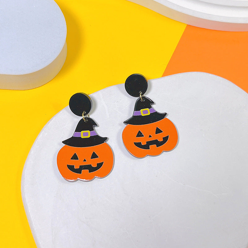 Acrylic New Halloween Collection Earrings PinH019