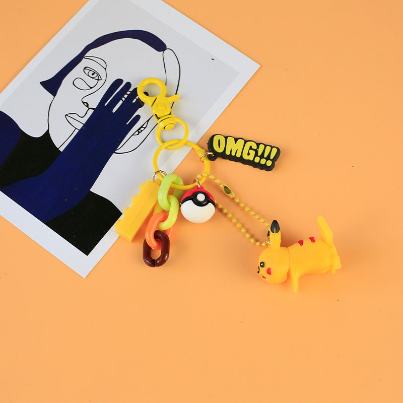 plastic animation keychain Shum006