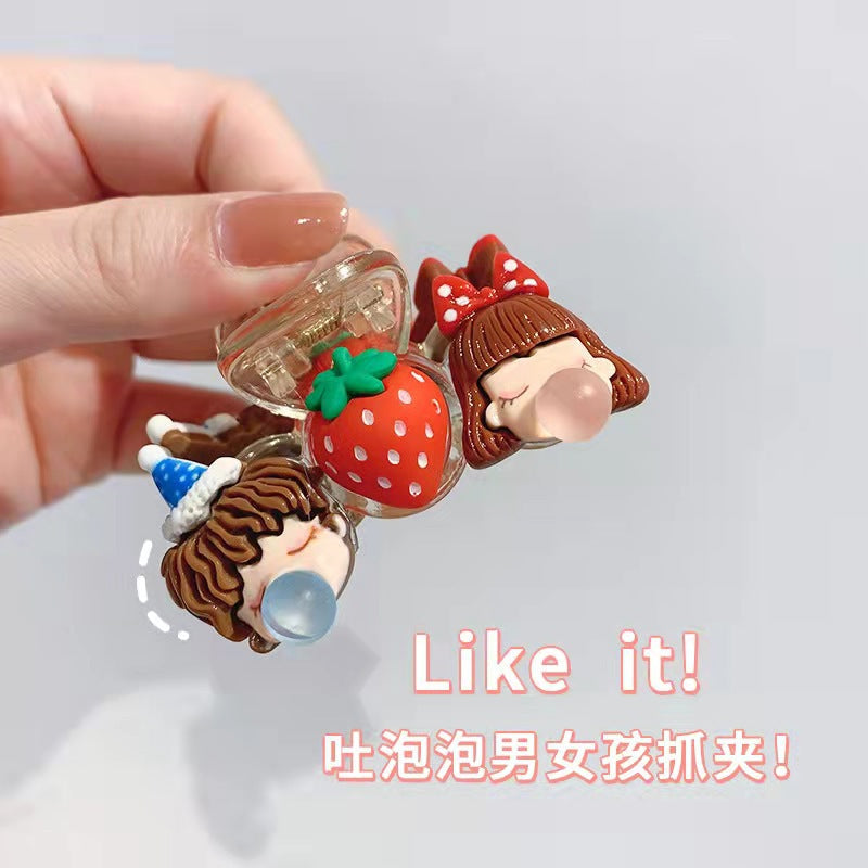 Cartoon strawberry clip US-YiJ003