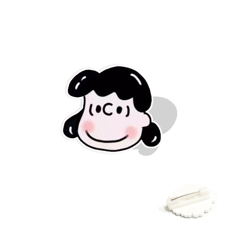 Acrylic cartoon cute Snoopy brooch (Minimo de compra 2) MYA-WeiJ006