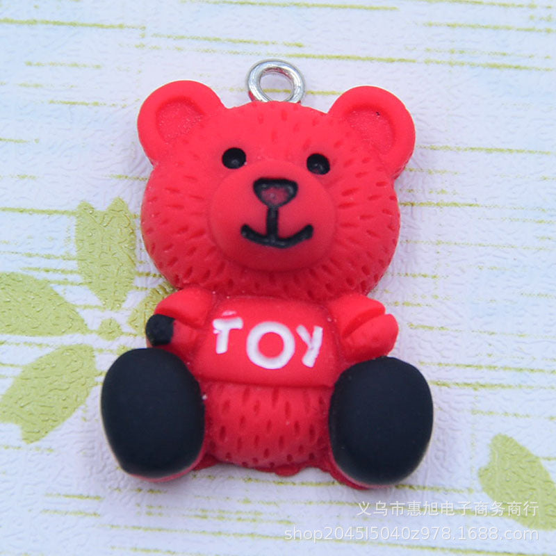 Resin letter teddy bear accessories MYA-HuiX007