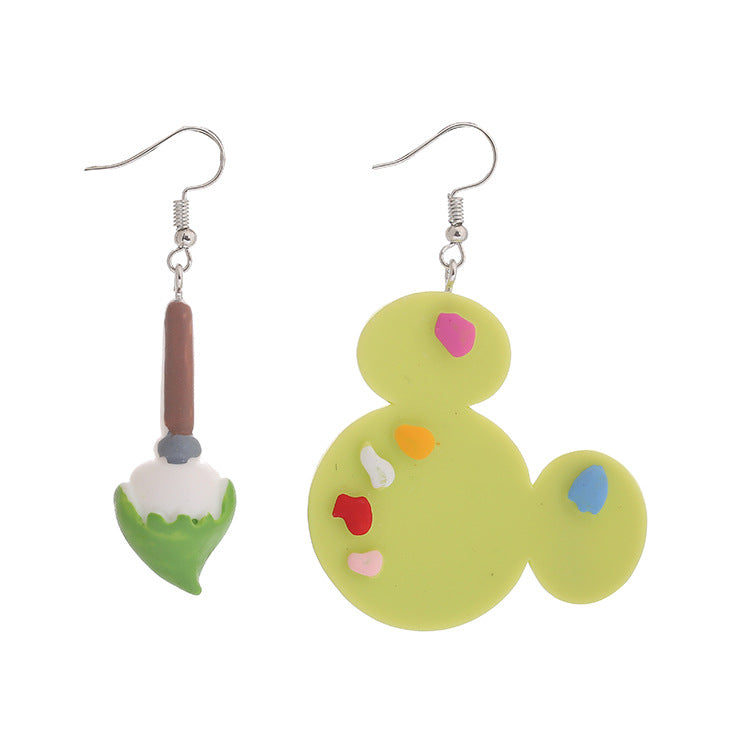 Acrylic Colorful Tone Earrings MIC-ChouT003