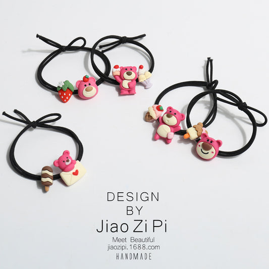 Resin cartoon cute and sweet hair rope (Minimo de Compra 2) MIC-JZP026