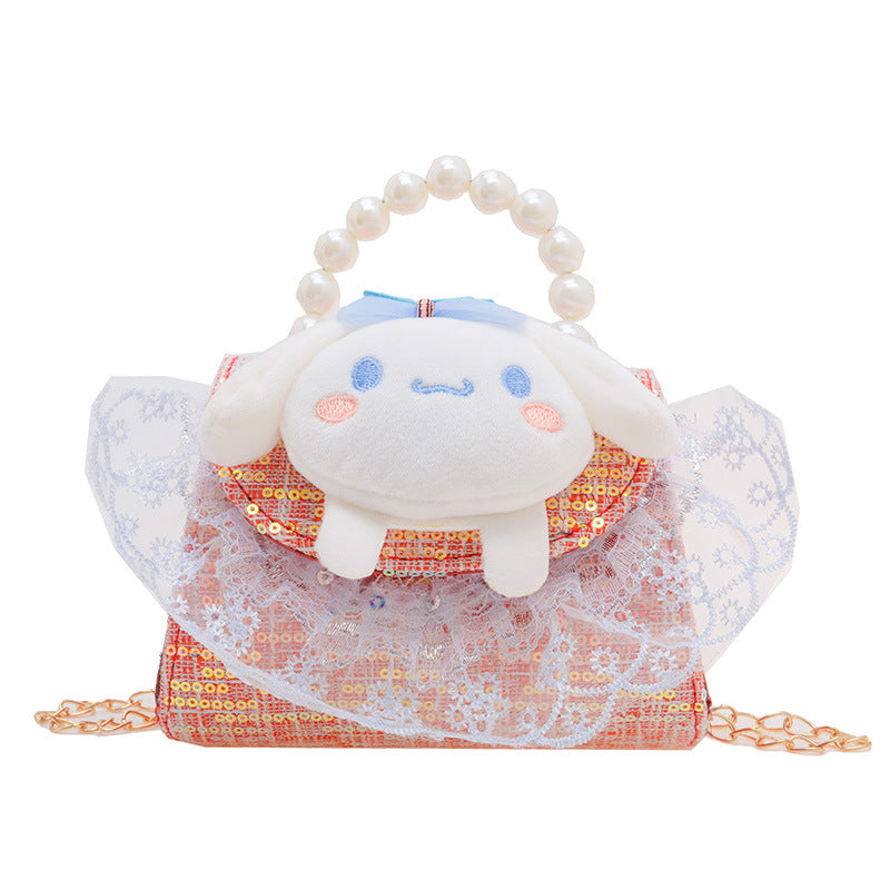 PU cute cartoon pearl handbag (Minimo de compra 3) MIC-BSCR003