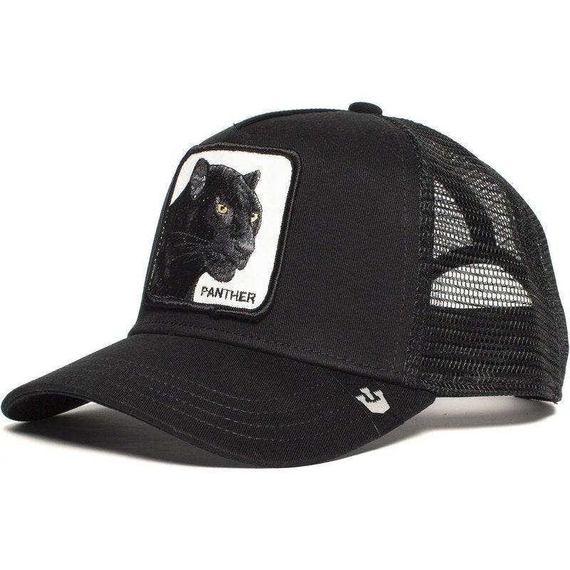 Cotton cartoon black leopard rooster Baseball cap MYA-JingK014