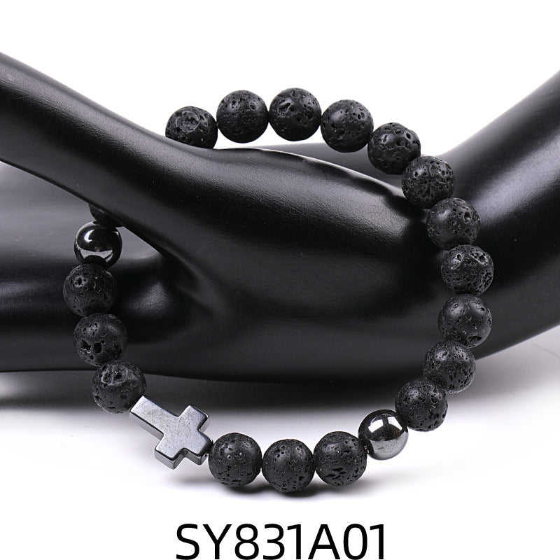 Alloy African Pine Cross Bracelet MIC-XiuH020