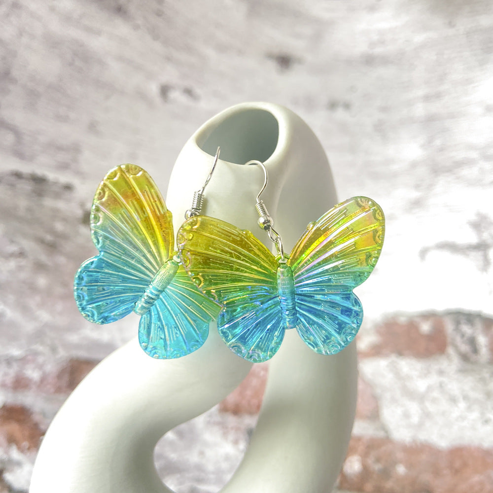 Acrylic ins Wind Butterfly Earrings (Minimo de compra 2) MYA-YiD028