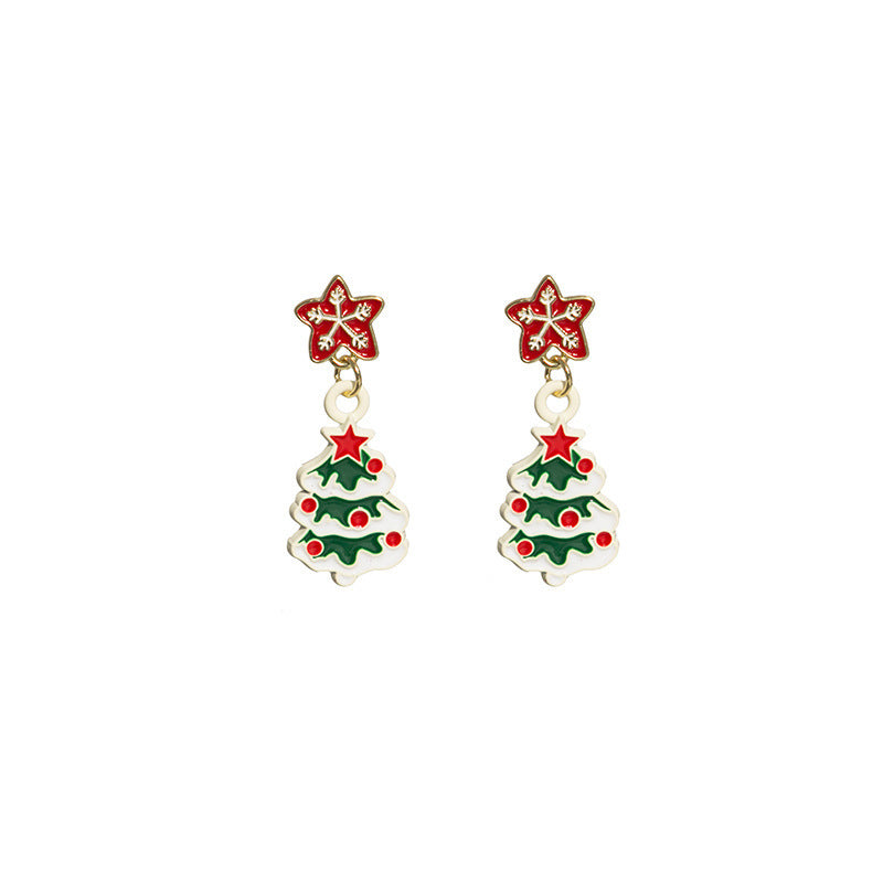 Alloy New Christmas Earrings MIC-QingH016