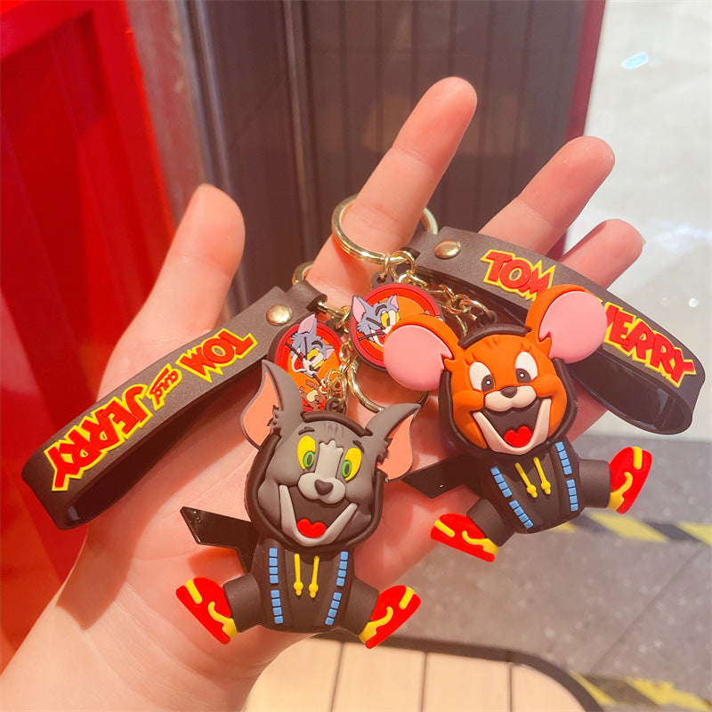 resin cat and mouse keychains MIC-HongY002