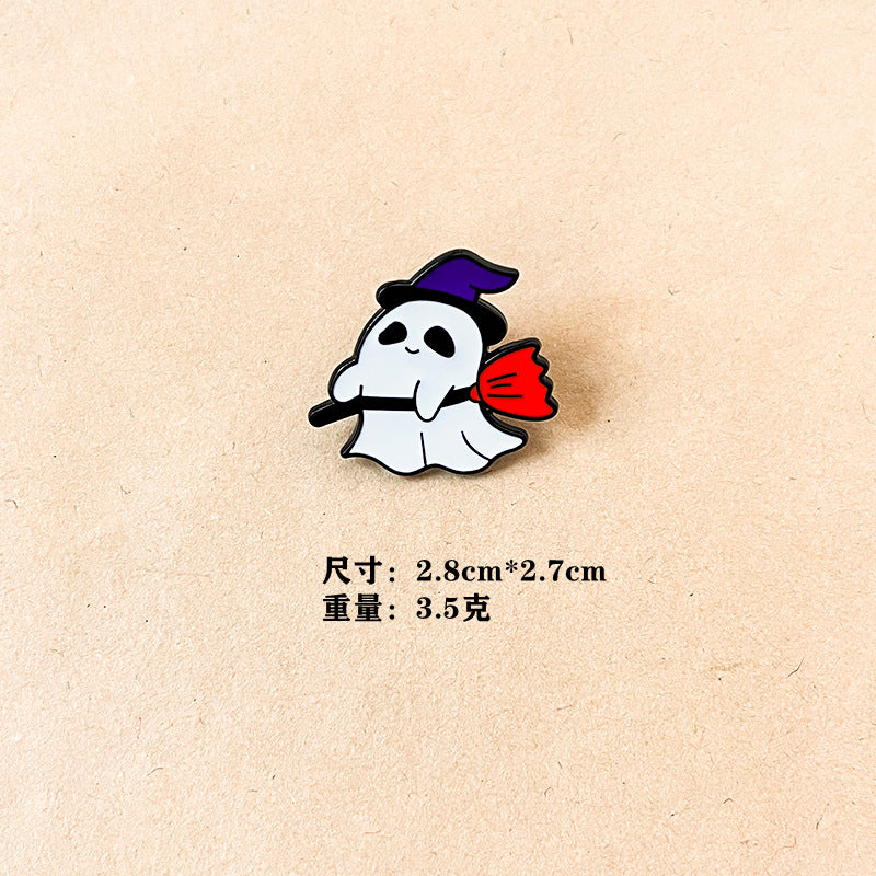 Alloy pumpkin skull crest brooch (Minimo de compra 6) MIC-ShengM004