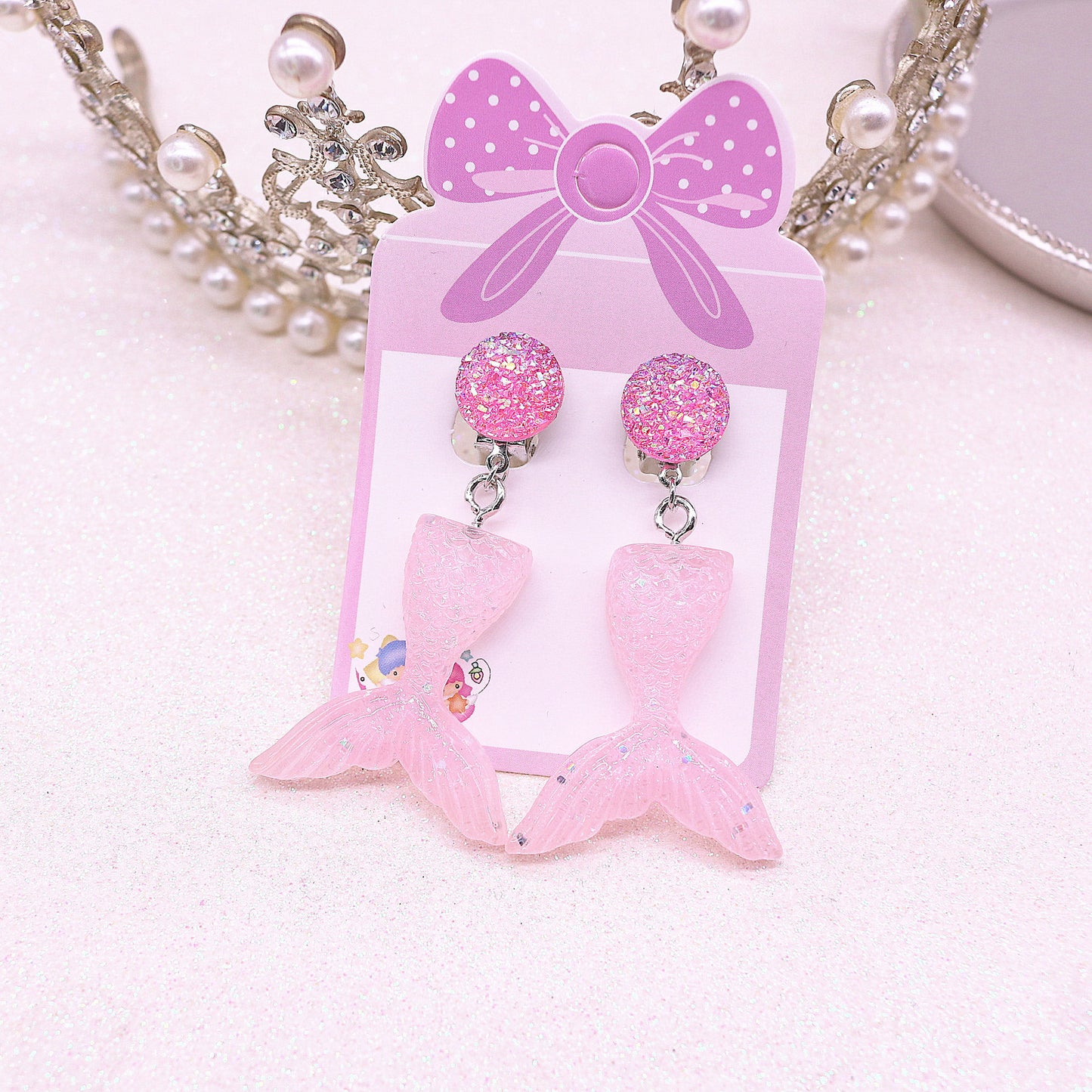 Resin fish tail long ear clip (Mimimo de compra 2) MYA-MuM012