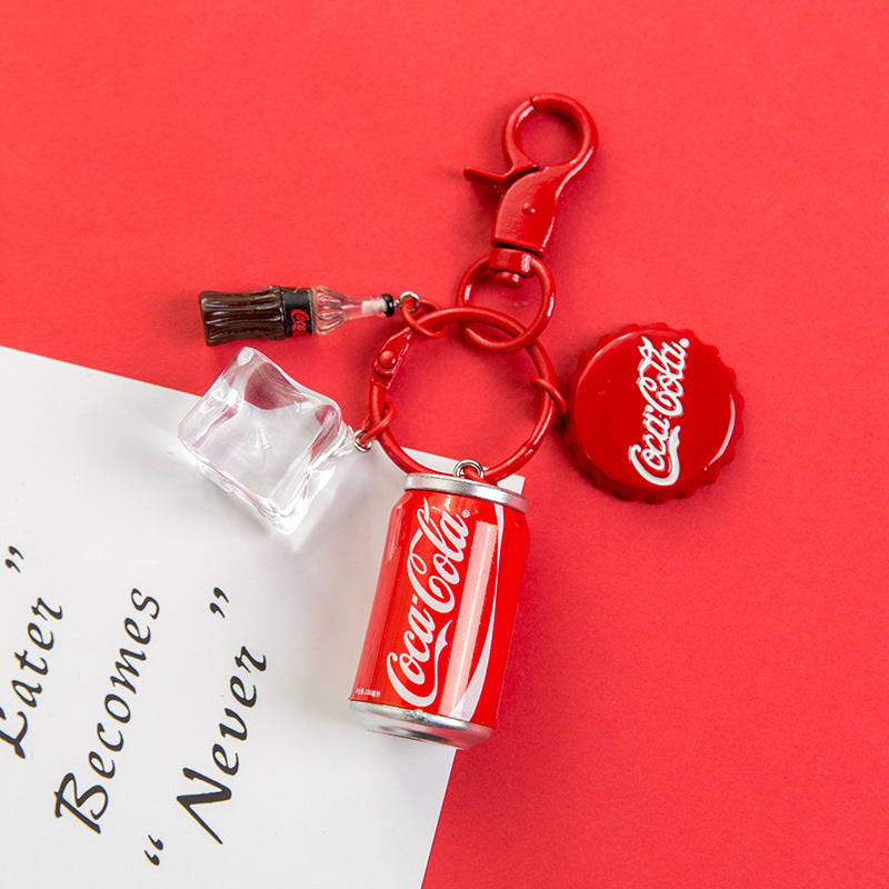 plastic coke bottle keychain Shum005