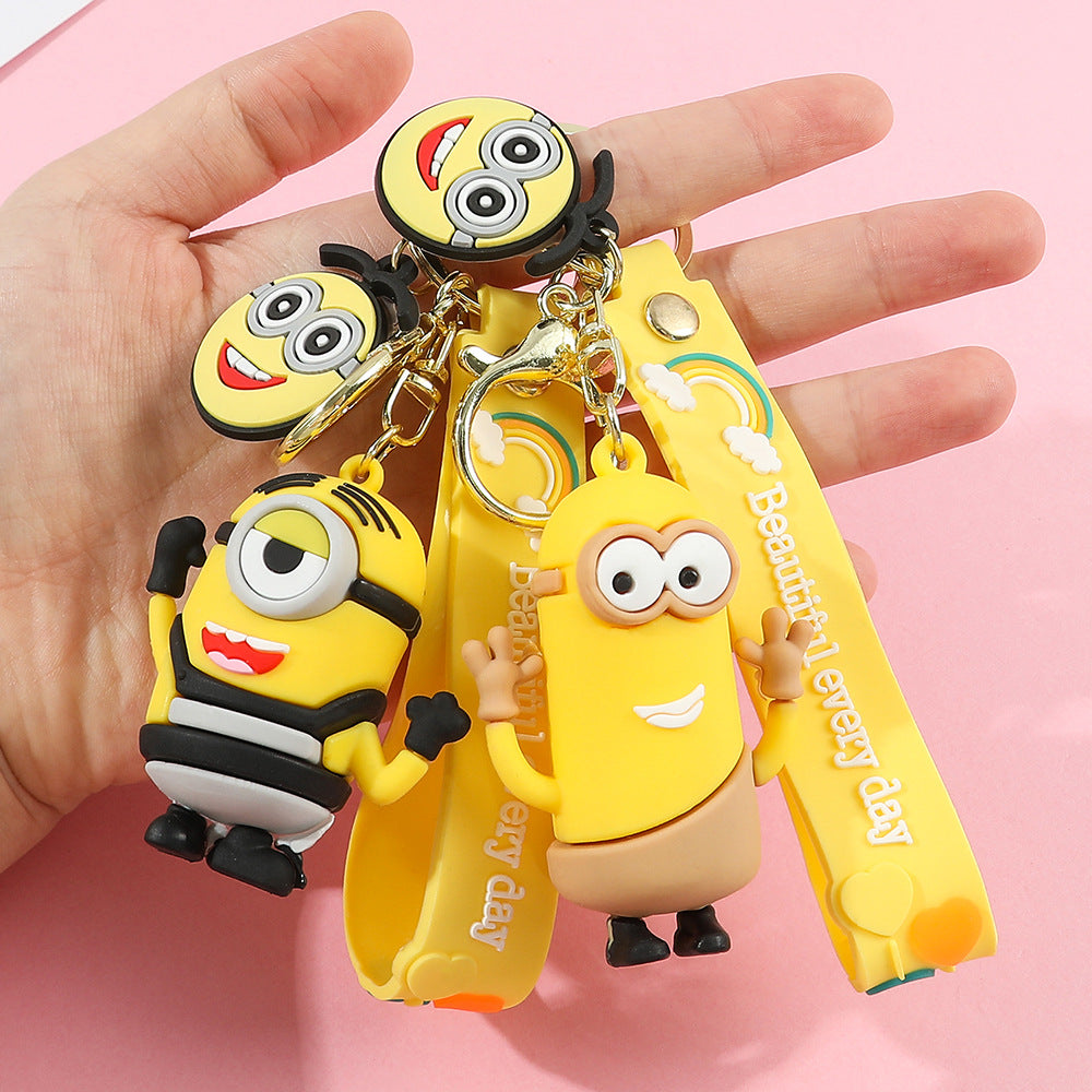 PVC cartoon yellow cute keychain MYA-QiC038