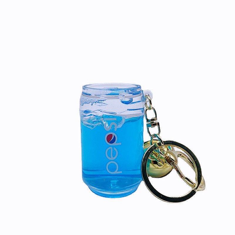 Keychains For Backpacks into oil iced drink cola bottle keychain MOQ≥2 DMF013