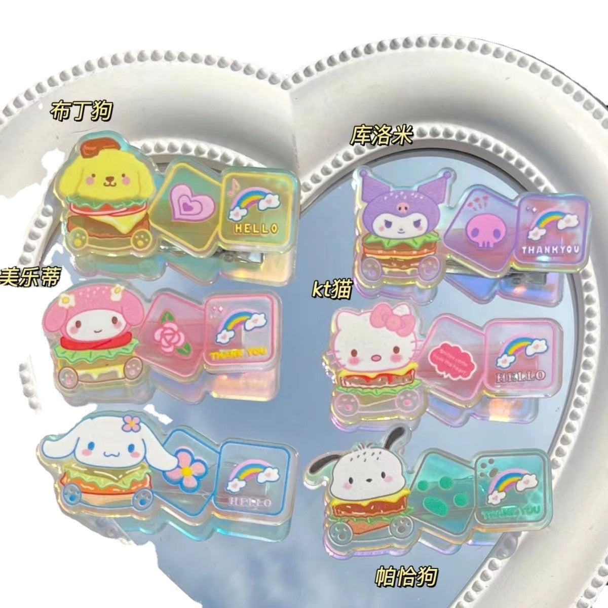 Plastic cartoon cute hair clip (Minimo de Compra 2)  MIC-YingZ001