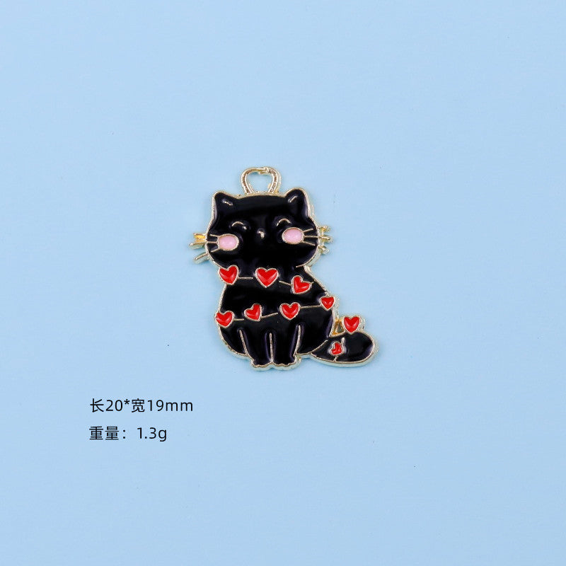 Alloy cartoon cute music notes cat accessories (Minimo de compra 10) MYA-ZeY006